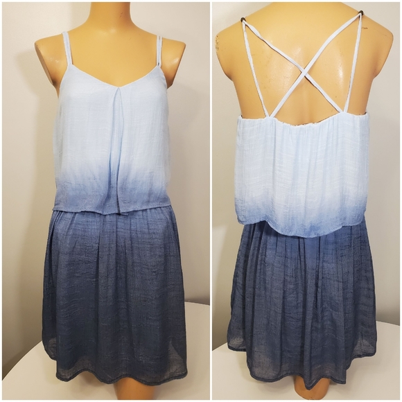 BCX Dresses & Skirts - 🌼Host Pick🌼BCX Ombre Layered Linnen Like Dress
